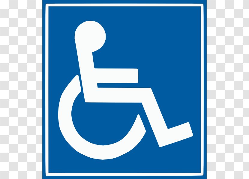 Disability Disabled Parking Permit Wheelchair Accessibility Clip Art - Handicapped Transparent PNG