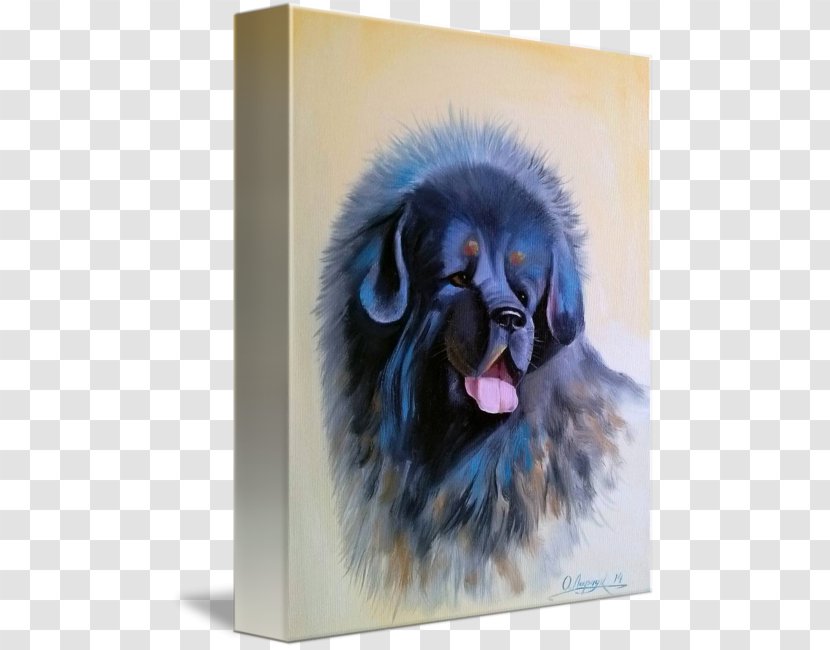 Dog Breed Painting Canvas Print Artist - Tibetan Spaniel - Mastiff Transparent PNG