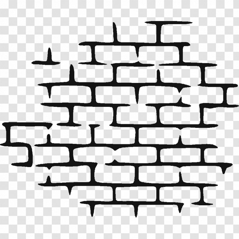 Clip Art Wall Brick Sticker - Area - Hole Transparent PNG