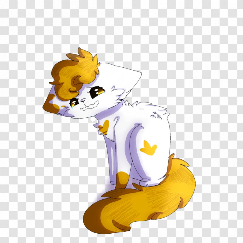 Cat Yellow Mammal Character Figurine Transparent PNG