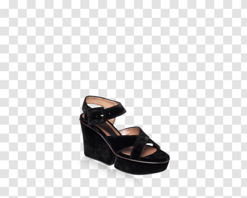 Suede Sandal Shoe Strap - Black Transparent PNG