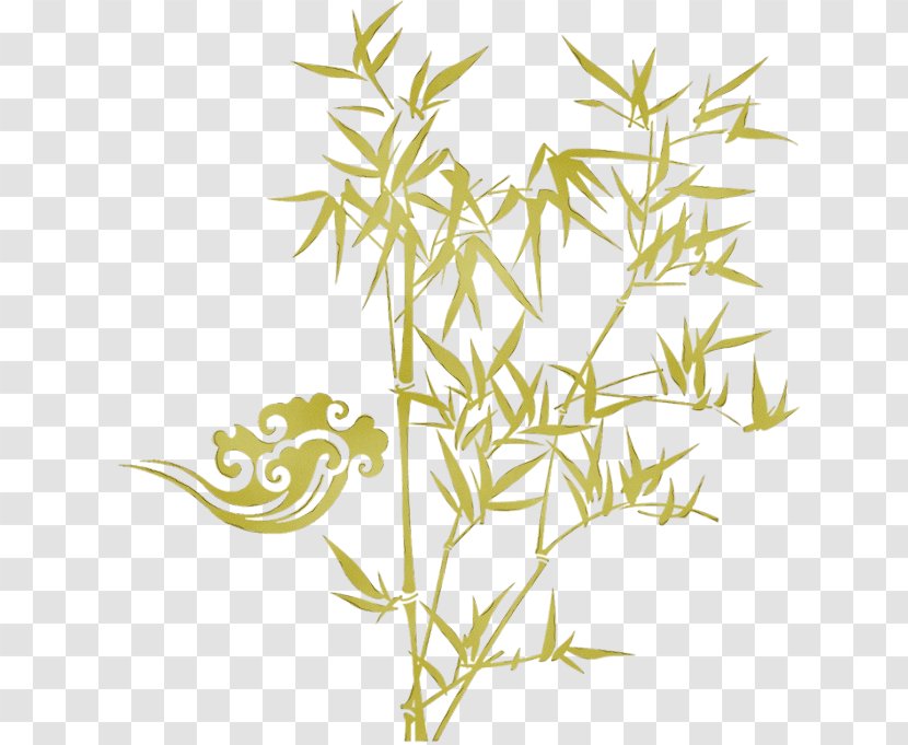 Bamboo Silhouette Clip Art Image - Grass Family Transparent PNG