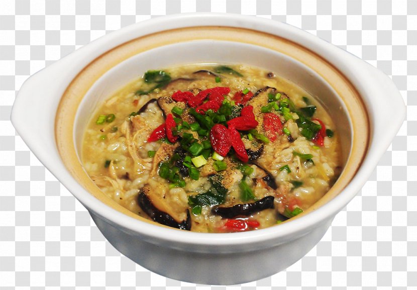 Laksa Congee Porridge Chinese Cuisine Red Curry - Mushrooms And Chicken Health Transparent PNG