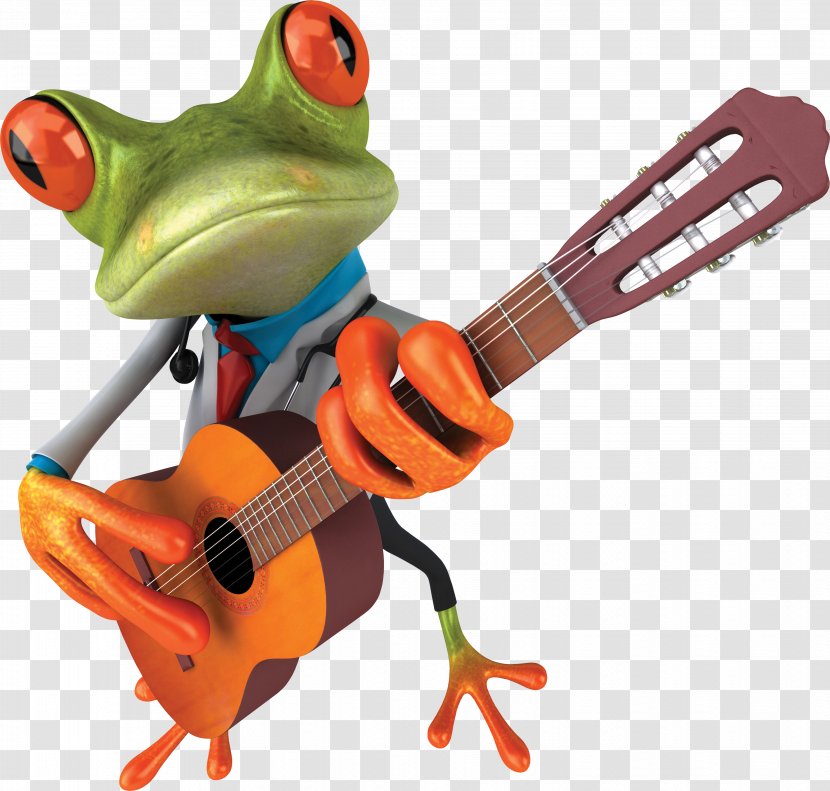 Tree Frog Locked Out Of Heaven String Instrument Guitar - Stock Photography Transparent PNG