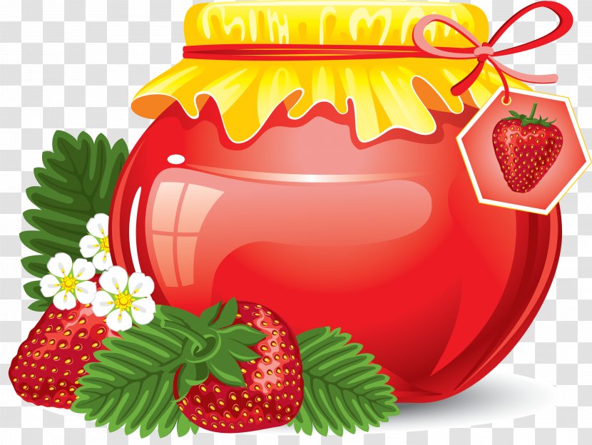 Juice Strawberry Fruit Preserves Clip Art - Diet Food - Jam Transparent PNG
