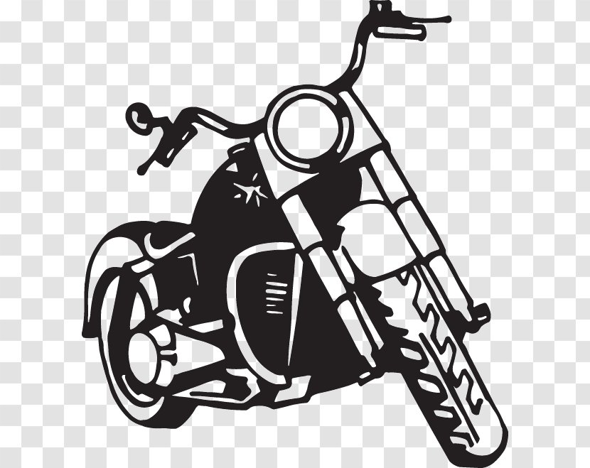 Motorcycle Harley-Davidson Silhouette Drawing Clip Art Transparent PNG