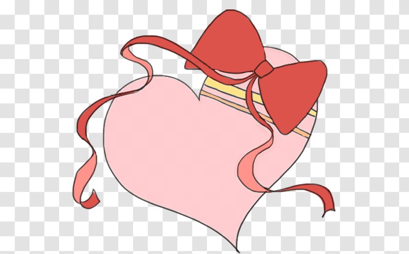 Valentine's Day Heart Illustration - Love Bow Transparent PNG