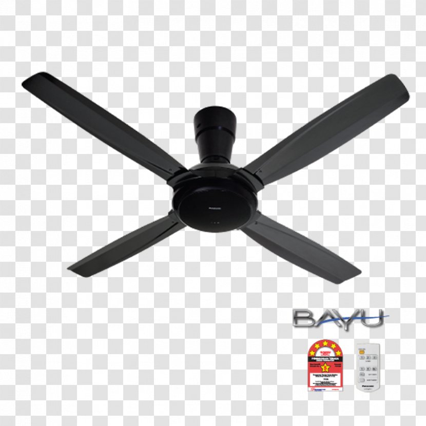 Panasonic Malaysia Sdn. Bhd. Ceiling Fans Remote Controls - Mechanical Fan - Blades Transparent PNG