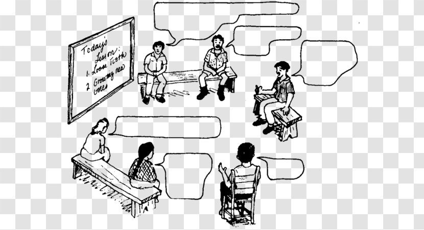 Cartoon Drawing Circle Line Art Child - Human Behavior - Student Sitting Transparent PNG