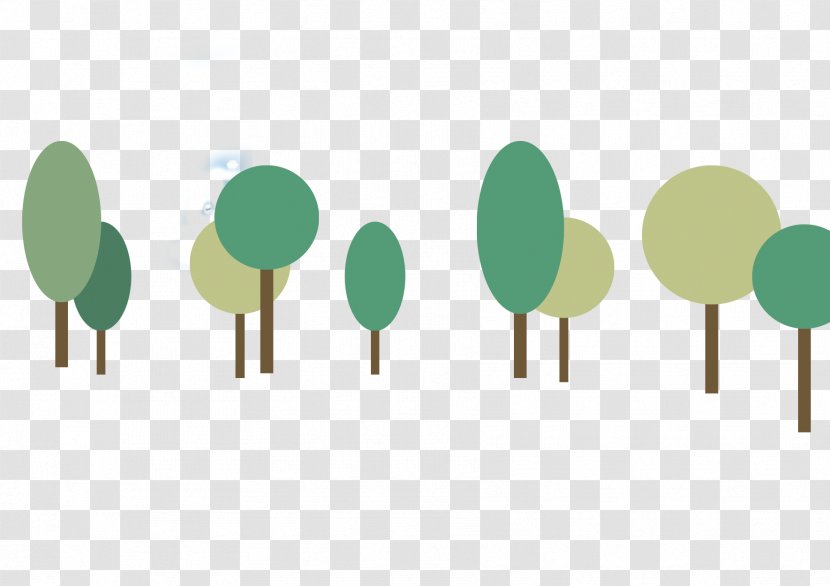 Green Tree Cartoon - Tree,Trees Transparent PNG
