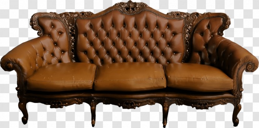 Couch Sofa Bed Furniture Clip Art - Foot Rests - Brown Transparent PNG