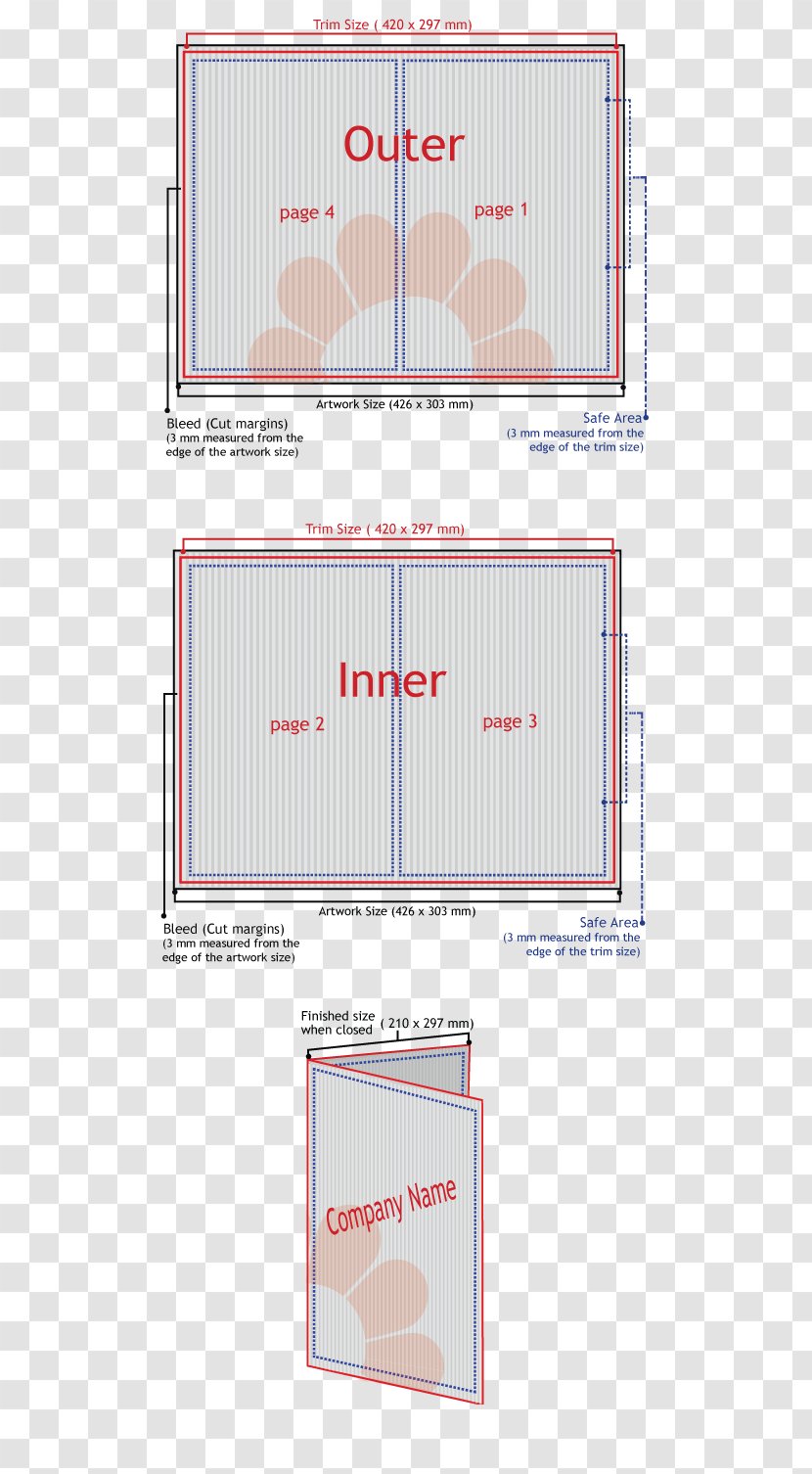 Paper Flyer Advertising Printing Restaurant - Half Fold Transparent PNG