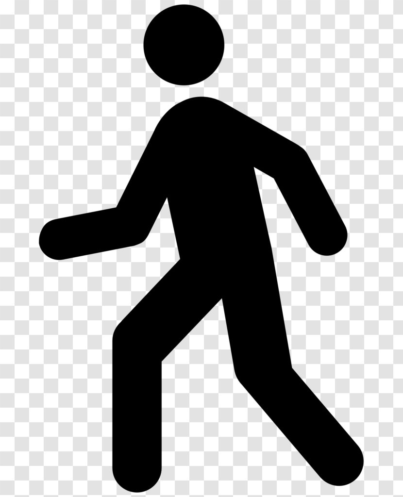 Walking Clip Art - Black - Symbol Transparent PNG