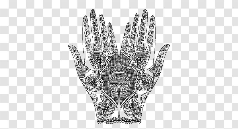 Mehndi Designs: Traditional Henna Body Art Tattoo Image - Safety Glove - Hand Transparent PNG