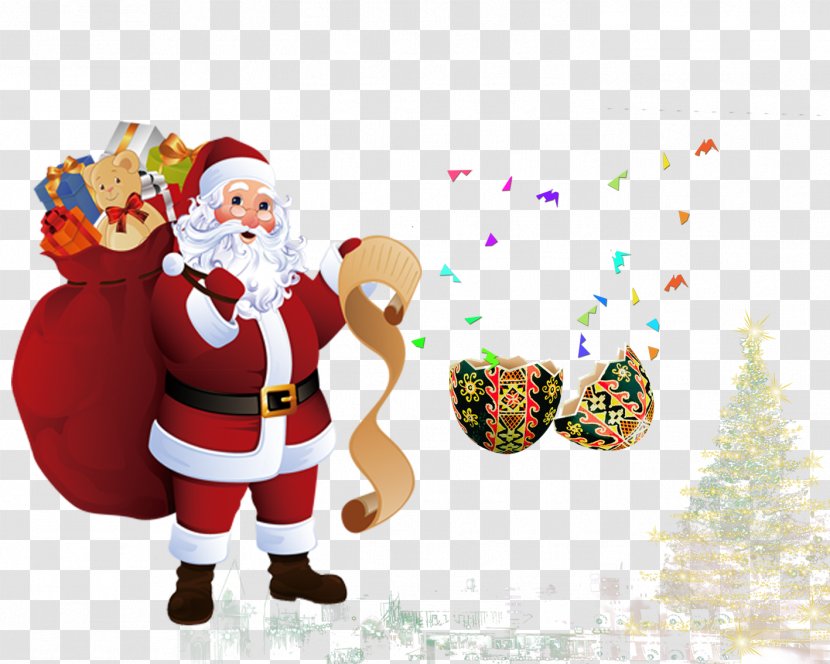 Gift Clip Art - Santa Claus Transparent PNG