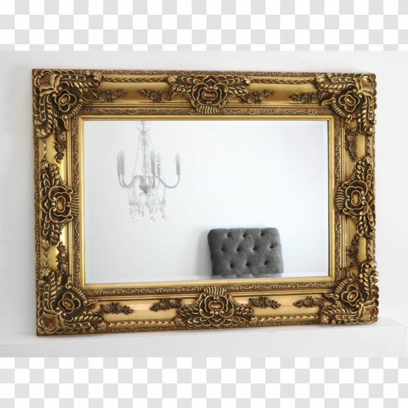 Picture Frames Mirror Gold Rectangle - Wall - Ivory Vintage Frame Transparent PNG