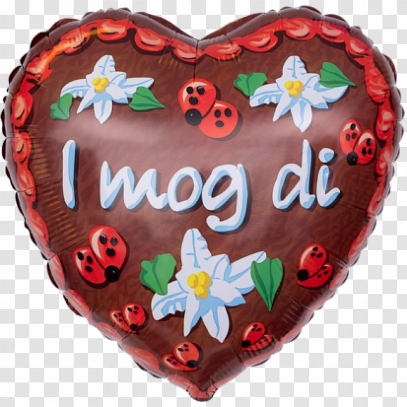 Toy Balloon Gingerbread Heart Cake Foil - Helium Transparent PNG
