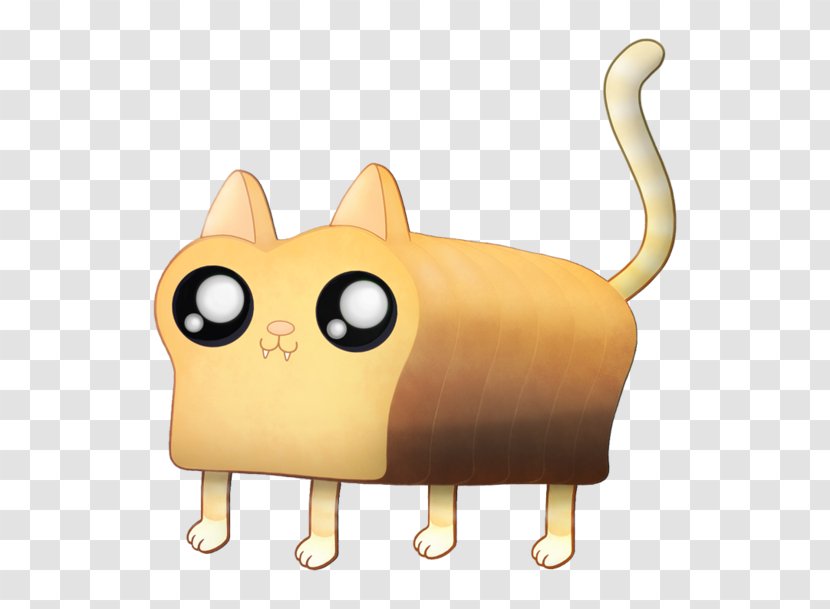 Whiskers Cat Toast Bread Drawing - Fan Art Transparent PNG