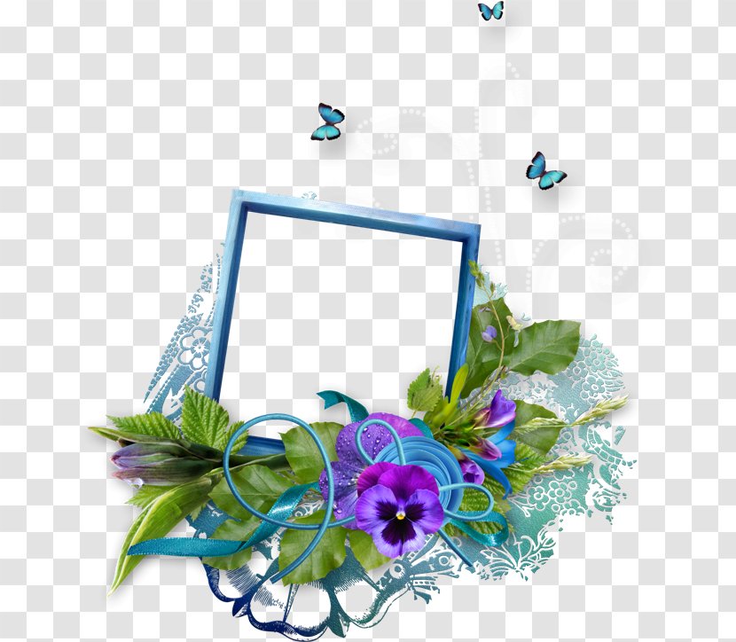 Download Clip Art - Flora - Simple Flower Frame Transparent PNG