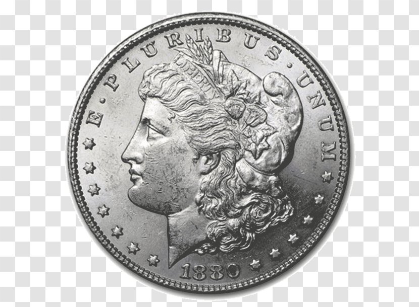 Morgan Dollar Coin Peace Silver - American Eagle Transparent PNG