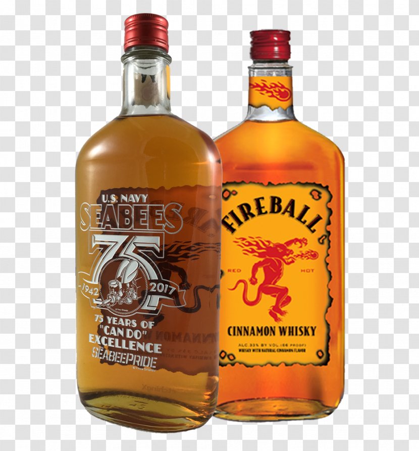 Fireball Cinnamon Whisky Distilled Beverage Bourbon Whiskey Canadian Transparent PNG