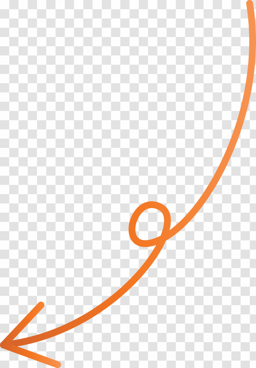 Curved Arrow Transparent PNG