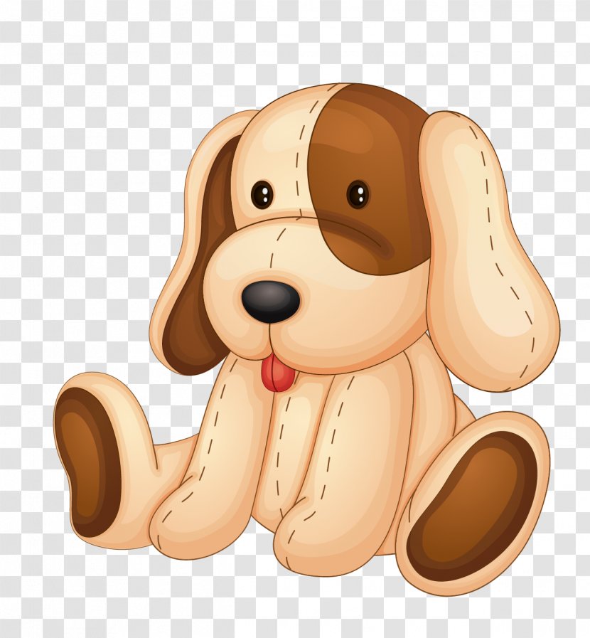 Stuffed Toy Stock Photography Illustration - Dog - Cartoon Children's Toys Tongue Transparent PNG