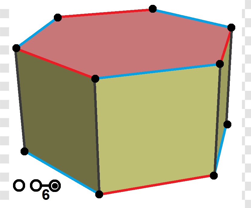 Hexagonal Prism Geometry Face - Vertex Transparent PNG