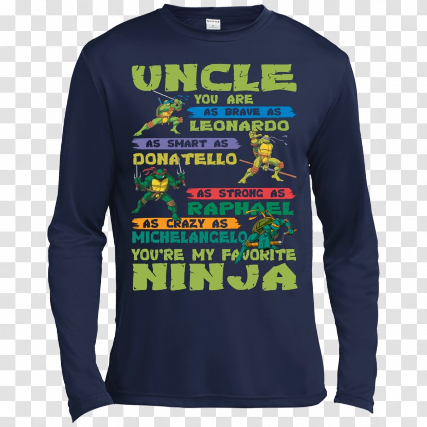 Long-sleeved T-shirt Bluza - Turtle Ninja Transparent PNG