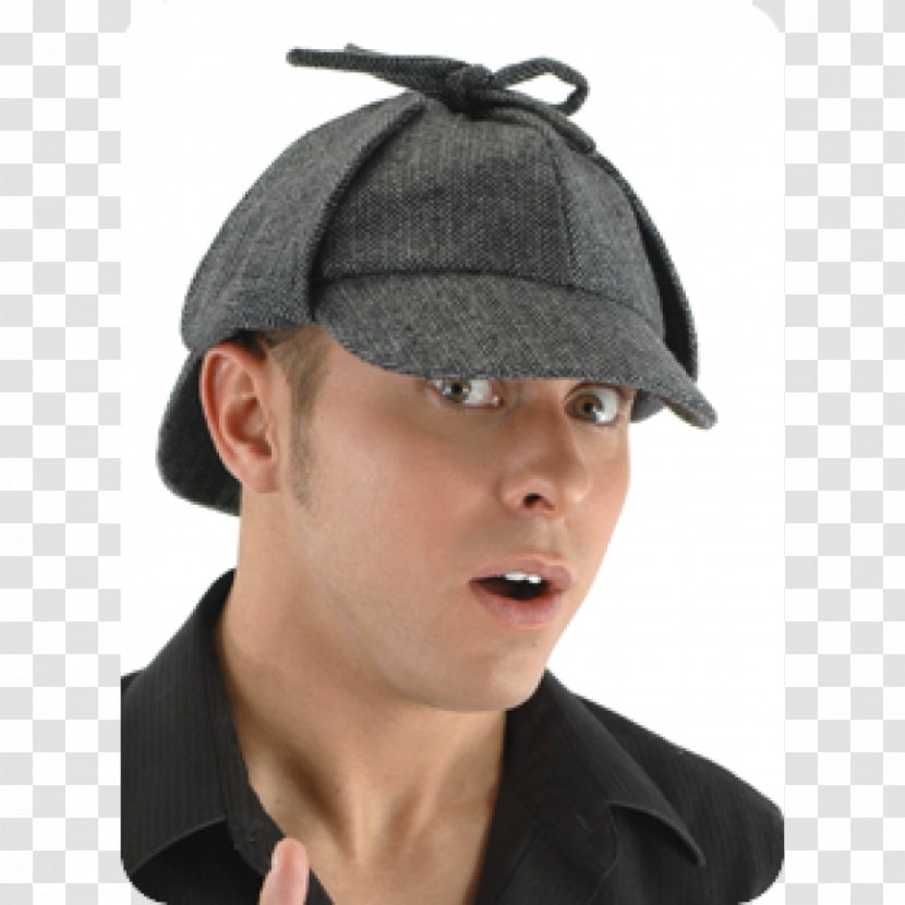 Sherlock Holmes Museum Deerstalker Hat - Knit Cap Transparent PNG