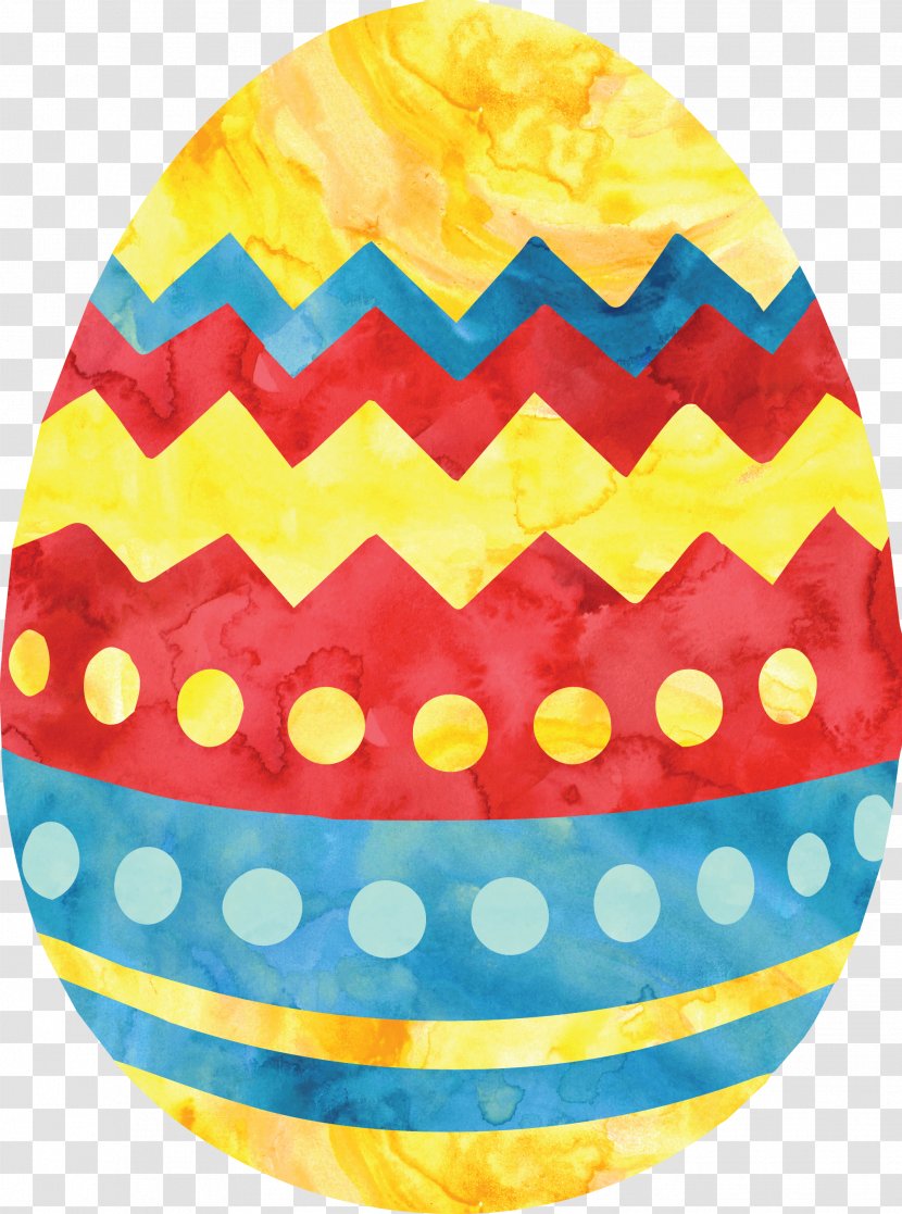 Cartoon Watercolor Painting Easter Egg - Eggs Transparent PNG