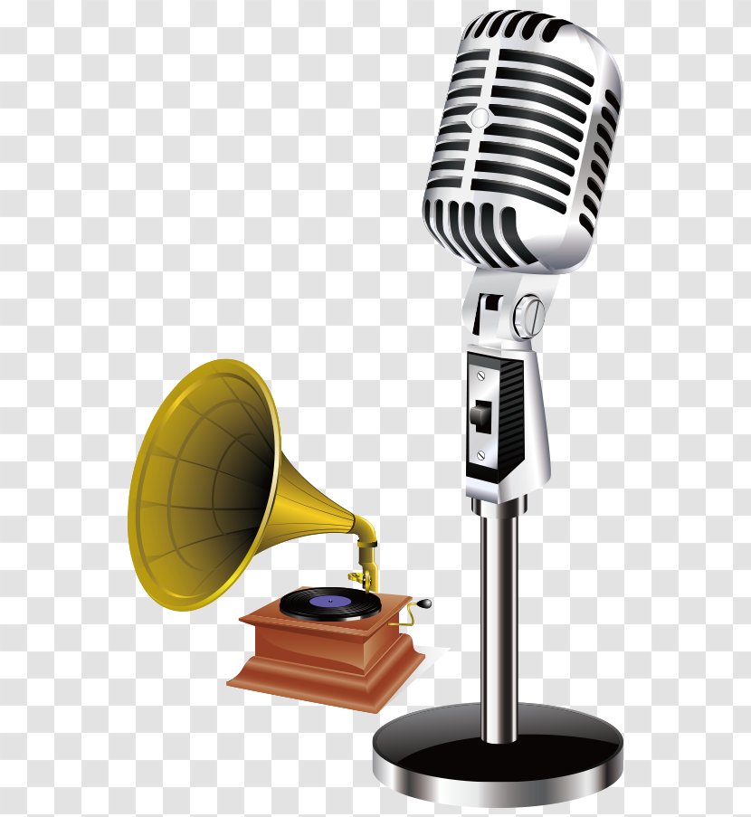 Microphone Clip Art - Silhouette - Speakers Transparent PNG