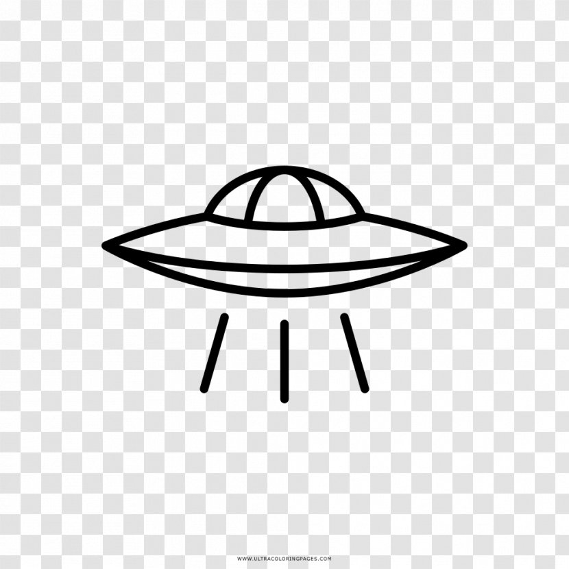 Drawing Unidentified Flying Object Coloring Book Line Art Saucer - Ethereum - Alien Abduction Transparent PNG