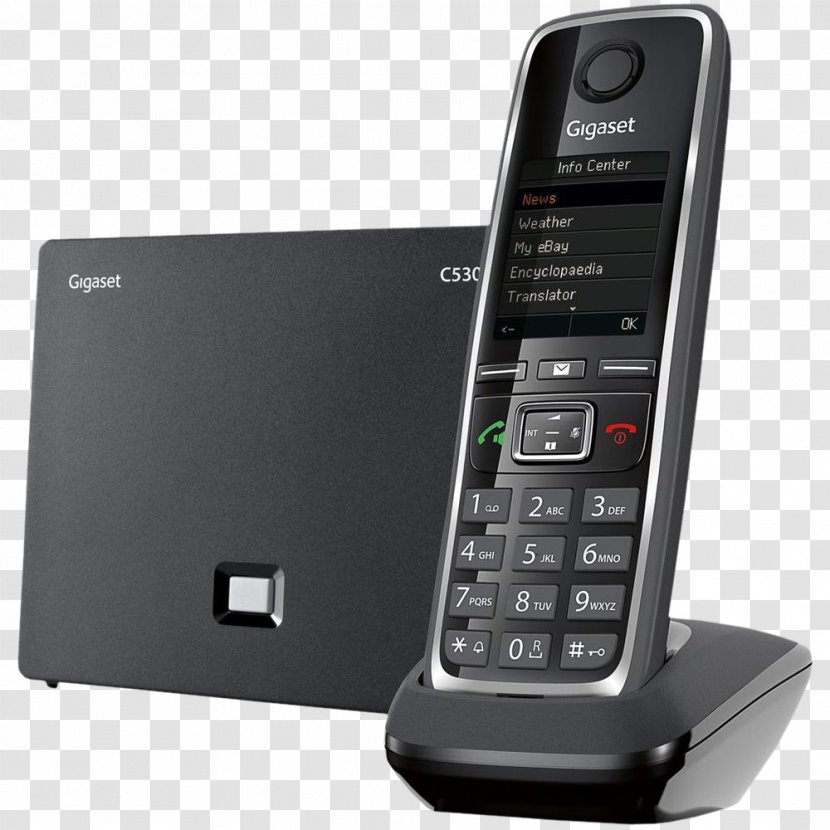 Gigaset Communications C530 IP Cordless Telephone Digital Enhanced Telecommunications Voice Over - Home Business Phones - Fixe Transparent PNG