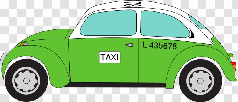 Volkswagen Beetle Car Taxi - Compact Transparent PNG
