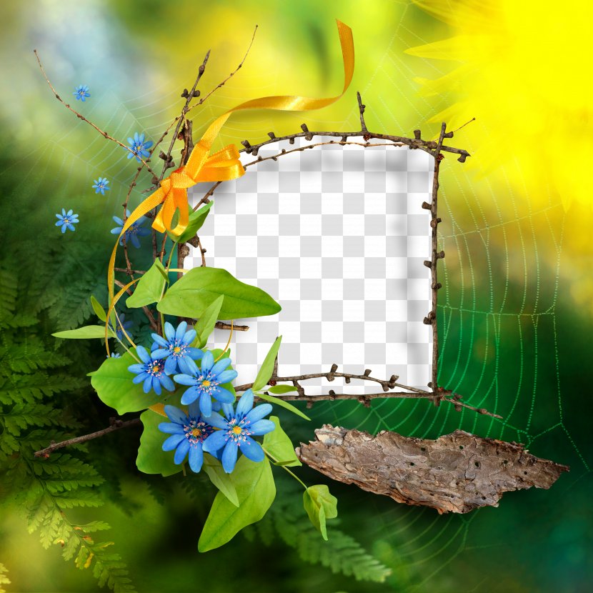 Green Clip Art - Flower - Frame Transparent PNG