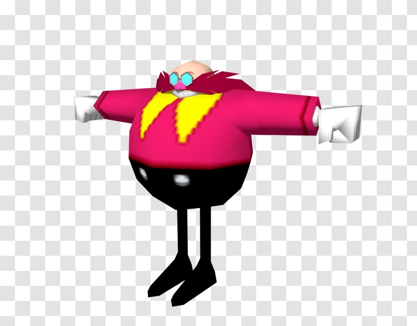 Doctor Eggman Sonic The Hedgehog Low Poly Model Sprite - Fictional Character Transparent PNG