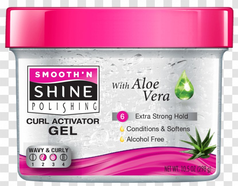 Smooth 'N Shine Polishing Curl Activator Gel Cream Hair Styling Products Gellation Plus Weightless Hold - Definition - Aloe Vera Transparent PNG