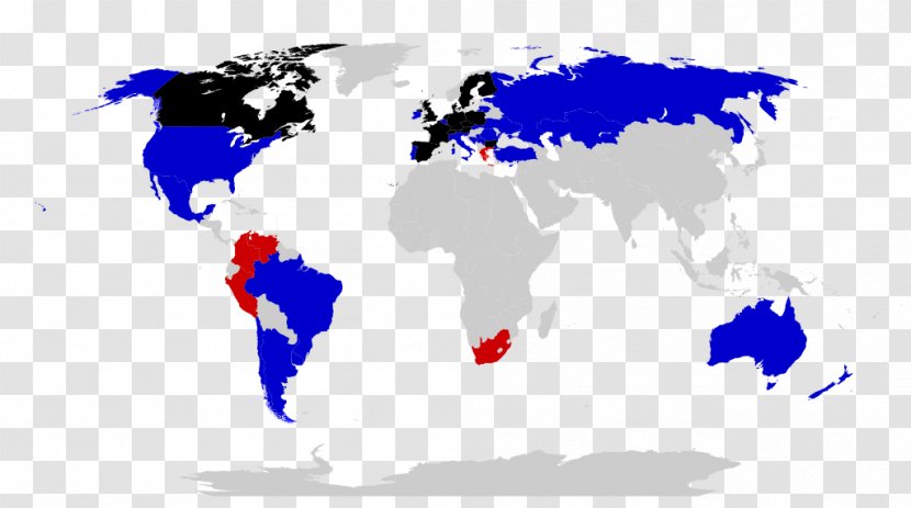 World Map Globe - Blue - Pirate Parties International Transparent PNG