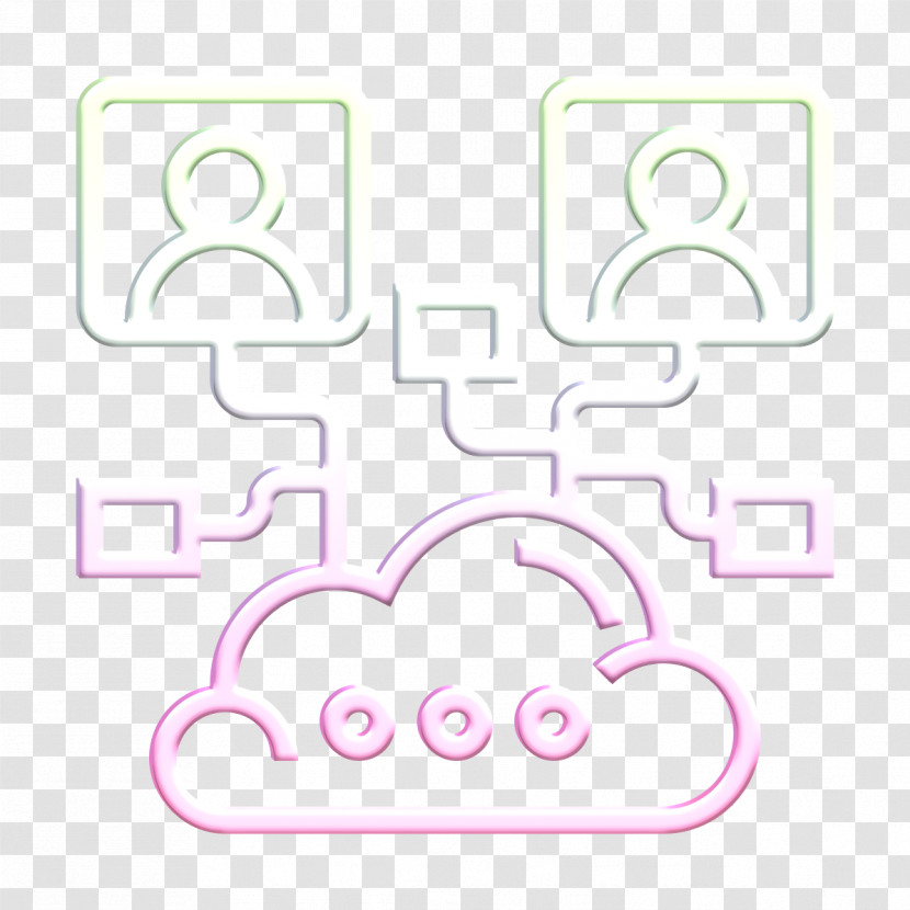 Cluster Icon Cloud Service Icon Transparent PNG