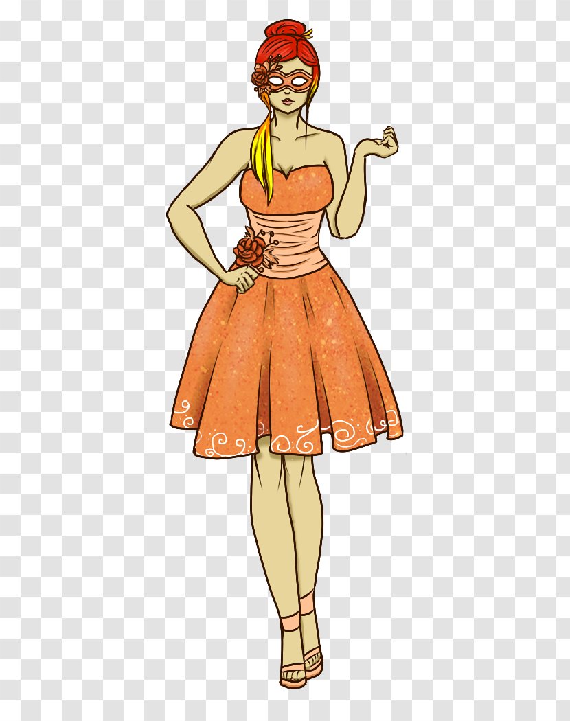 Illustration Costume Design Dress Cartoon - Style - Strut Background Transparent PNG