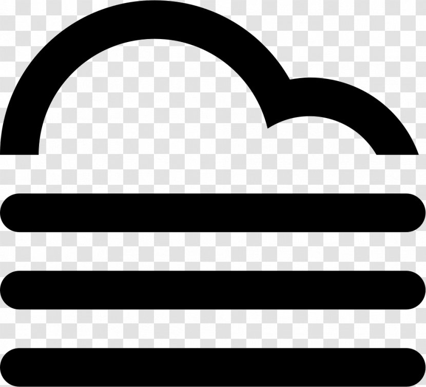 Cloud Contour - Symbol - Black And White Transparent PNG
