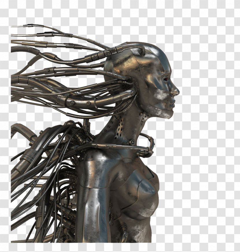 Technology 21st Century Royalty-free Shutterstock Drawing - Classical Sculpture - Female Robot Transparent PNG