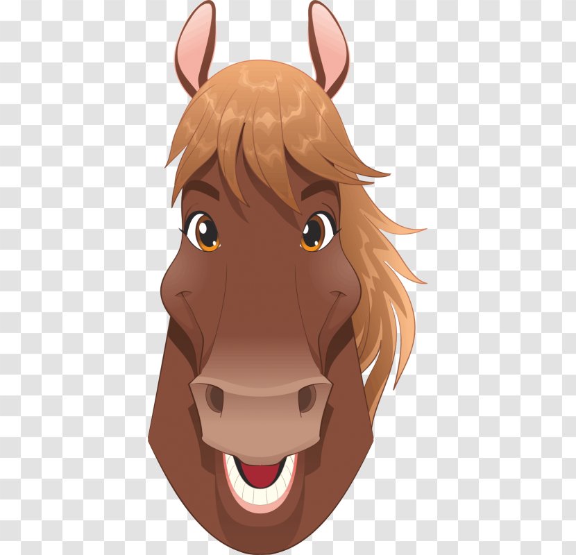 Horse Cartoon Pony - Like Mammal Transparent PNG