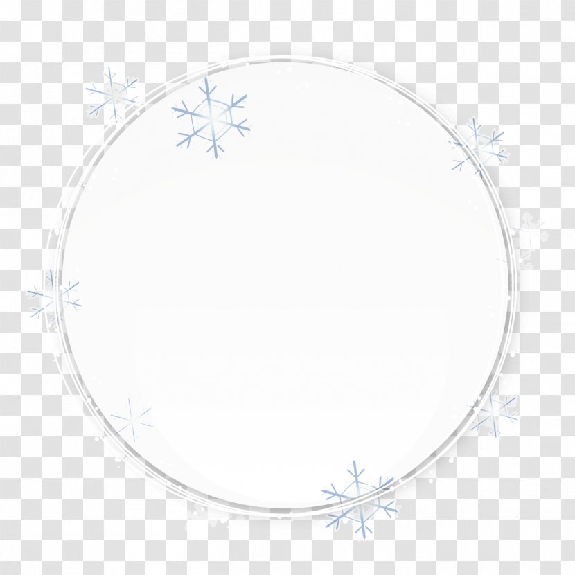 Circle Area Pattern - White Painted Snowflake Transparent PNG