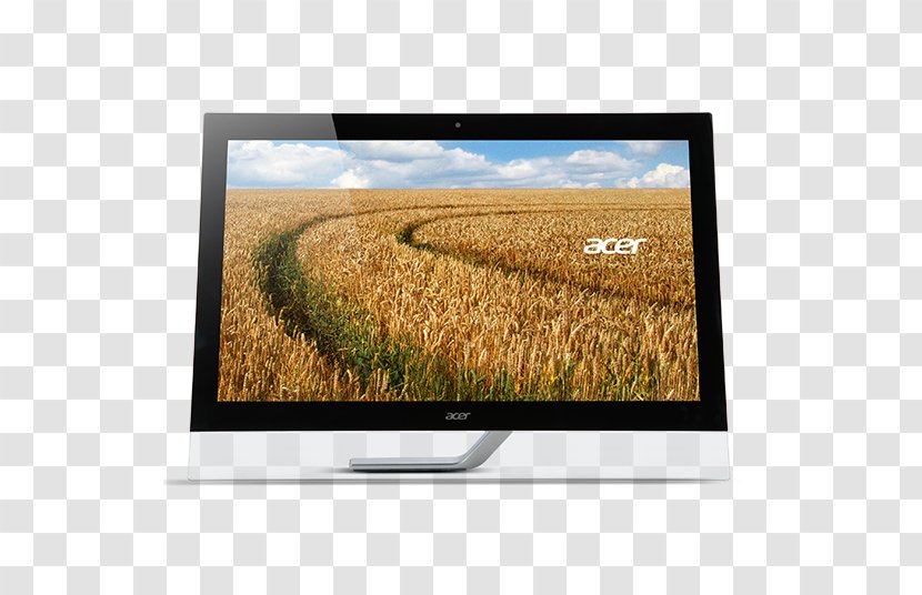 Computer Monitors Acer T272HUL Touchscreen Graphics Display Resolution IPS Panel - Grass Transparent PNG
