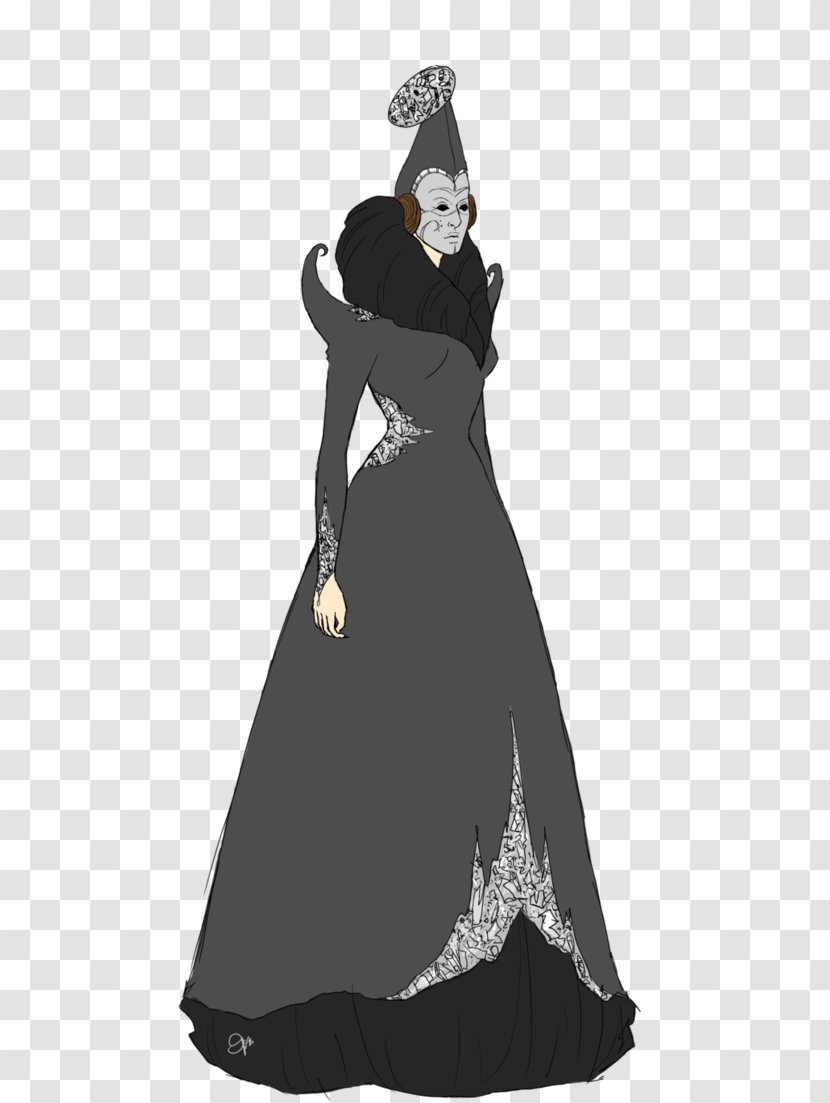 Gown Shoulder Black M - Headdress Creative Transparent PNG