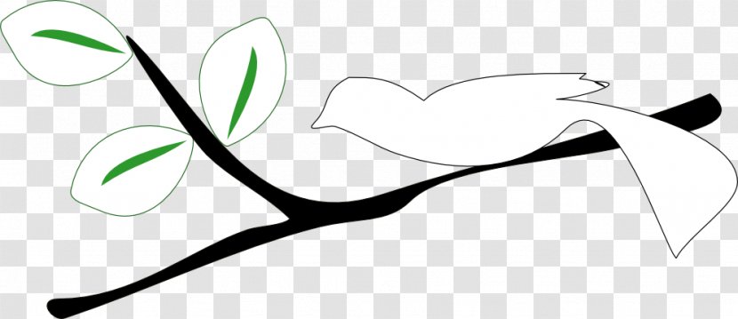 White Branch Tree Clip Art - Cartoon - Black And Clipart Transparent PNG