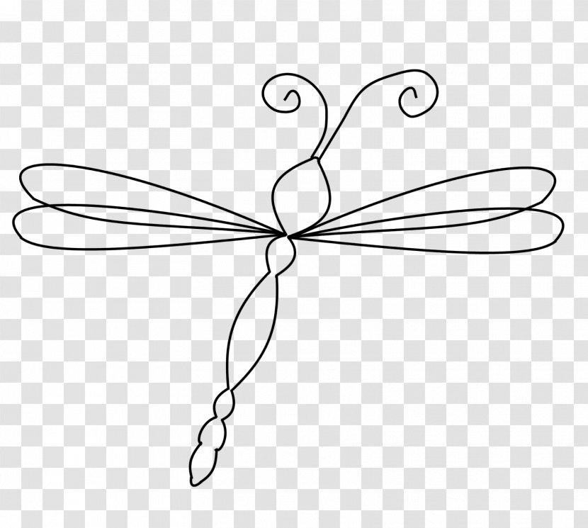 Line Art Butterfly Clip - Leaf - Dragonfly Transparent PNG