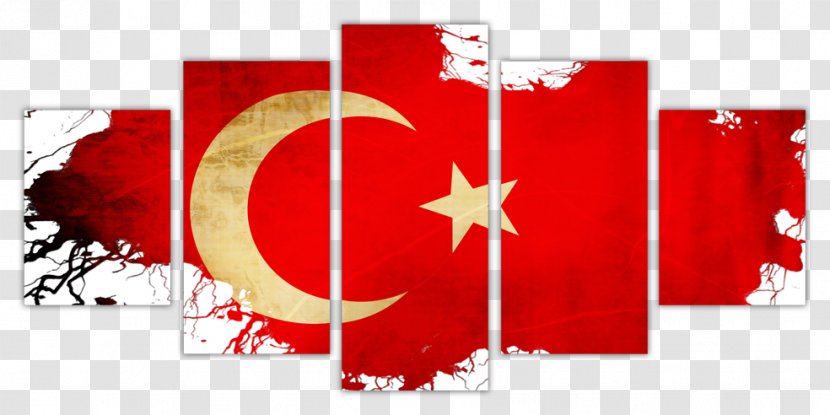 Flag Of Turkey Painting Rise Political Islam In - Tablo Transparent PNG
